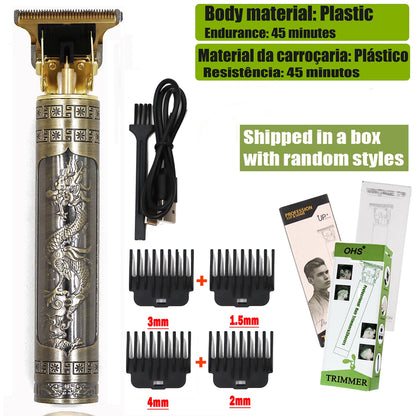 Rechargeable T9 Detail Hair & Beard Trimmer – 12 Designs
