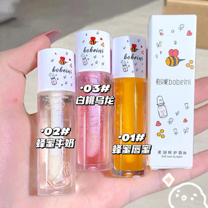 Peach Honey Lip Oil — Plumping & Moisturizing Lip Treatment