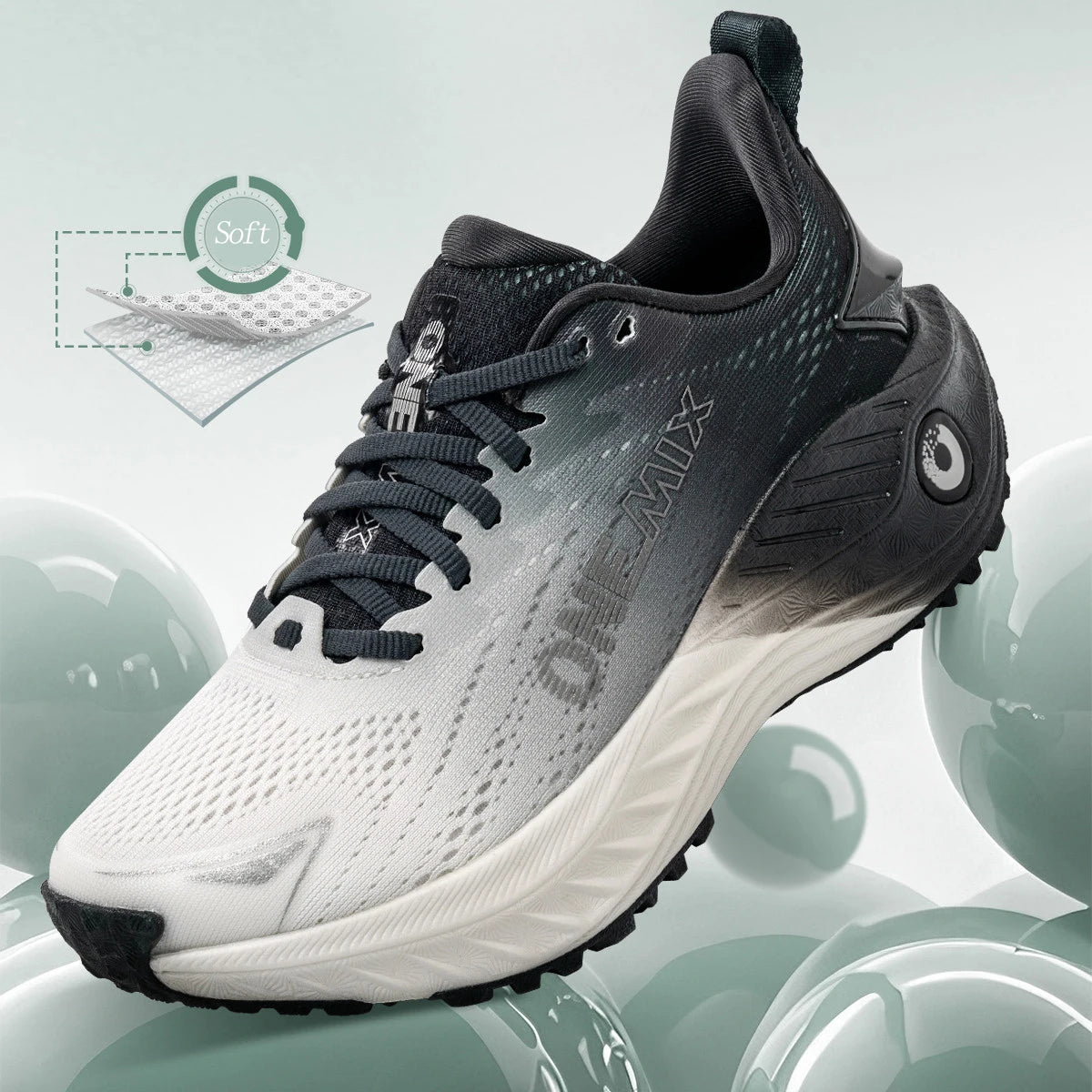 ONEMIX Casual Breathable Running & Gym Shoes — Lightweight Cushion Sports Shoes for Men & Women