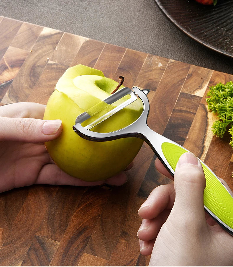 Stainless Steel Multi-Function Vegetable & Fruit Peeler — Carrot Grater & Kitchen Peeling Tool