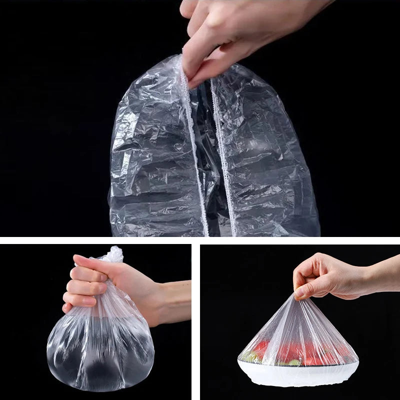 Elastic Bowl & Plate Food Covers – 50 or 100 Pack