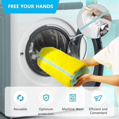 Shoe Washing Machine Laundry Bag — Durable Mesh Wash Bag for Sneakers & Casual Shoes