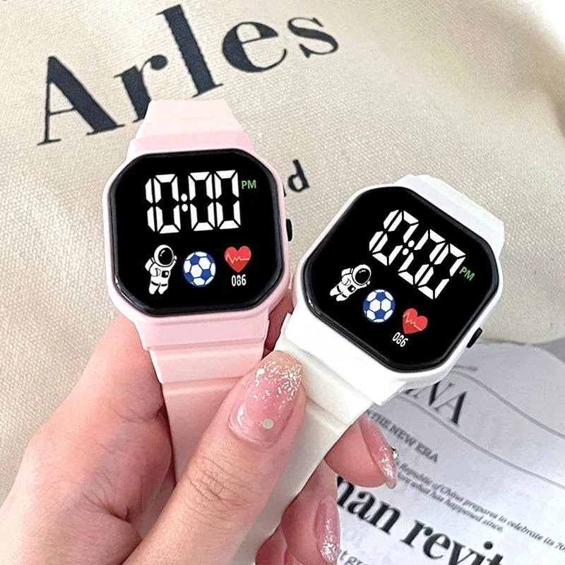 Kids Sport LED Digital Watch — Waterproof Silicone Wristwatch for Boys & Girls