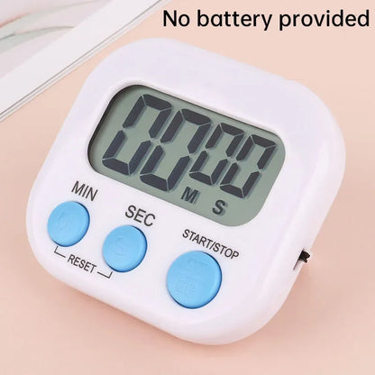 Magnetic LCD Digital Kitchen Timer — Countdown Cooking Timer & Alarm Clock for Home Kitchen