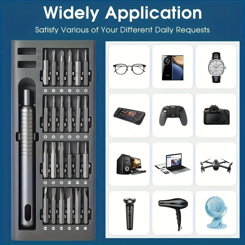 25-in-1 Mini Screwdriver Set — Flathead & Phillips Precision Screwdrivers for Electronics, Phones & Gadgets