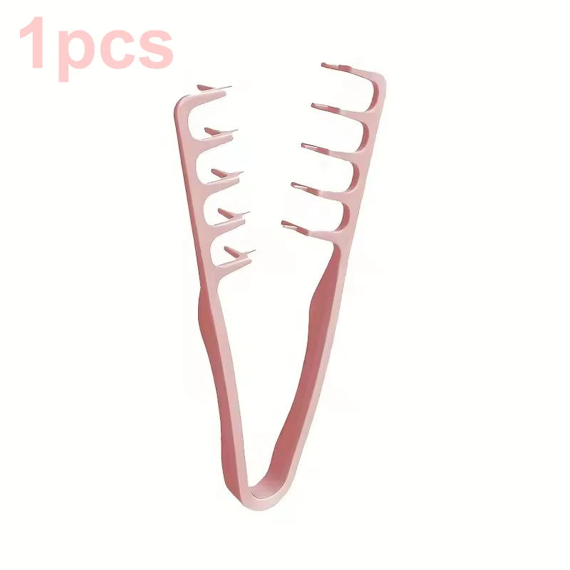 Volumizing Wide-Tooth Hair Styling Comb — Fluffy Texture Curling Tool for All Hair Types
