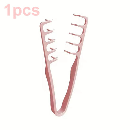 Volumizing Wide-Tooth Hair Styling Comb — Fluffy Texture Curling Tool for All Hair Types