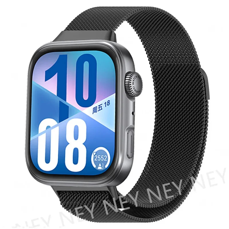 Magnetic Milanese Loop Watch Band — Stainless Steel, Fits Huawei Watch FIT 3 / FIT 4 / FIT 4 Pro