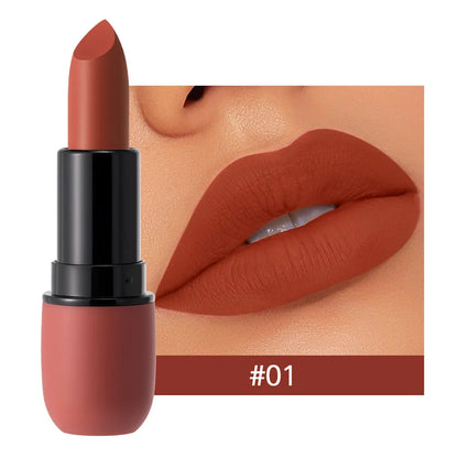 Velvet Matte Lipstick – Six Numbered Shades