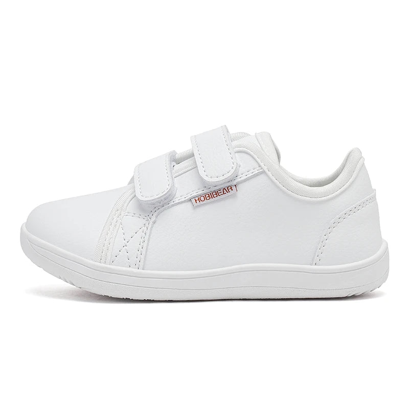 HOBIBEAR Kids Barefoot Minimalist Sneakers — Wide Toe Hook & Loop Lightweight Shoes for Boys & Girls