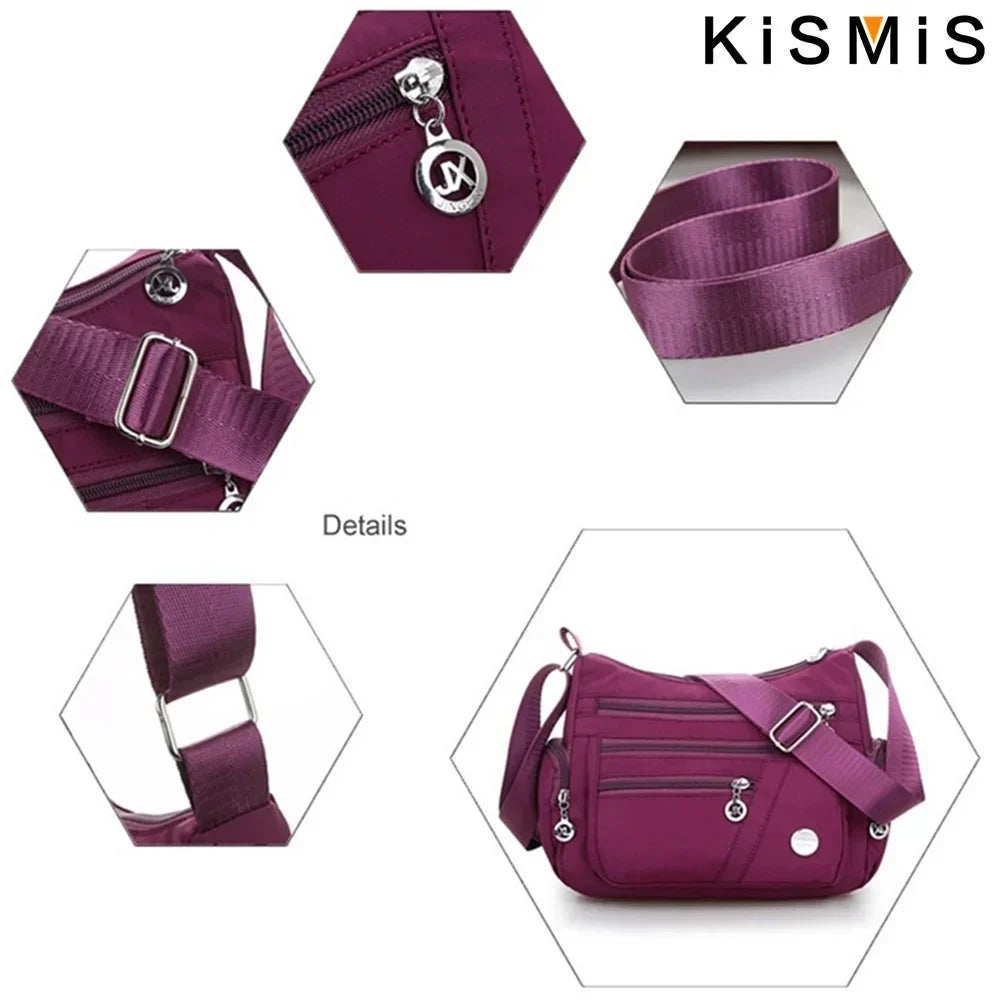 Women's Waterproof Crossbody Bag — Casual Oxford Shoulder & Messenger Bag