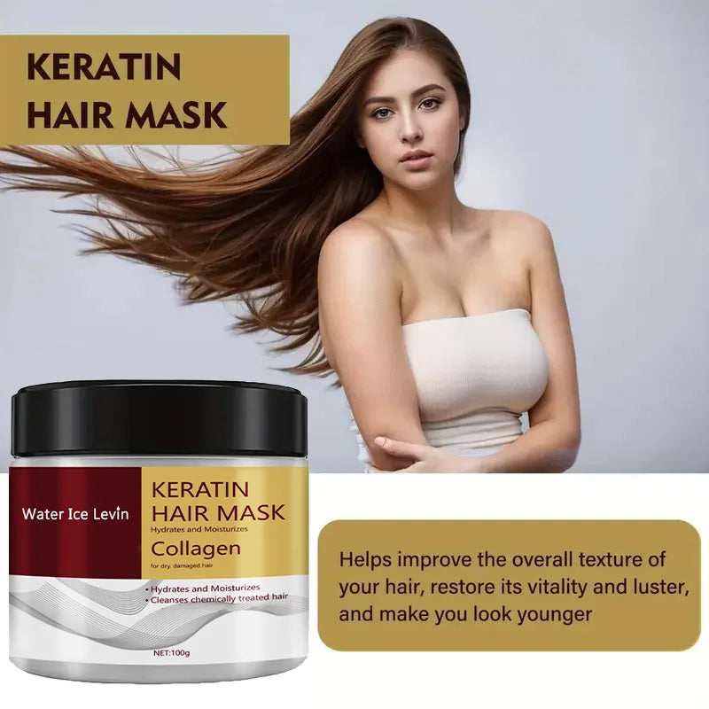 Collagen Keratin Hair Mask & Conditioner — Oil Control, Moisturizing & Frizz Repair Treatment