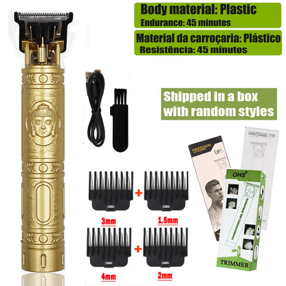 Rechargeable T9 Detail Hair & Beard Trimmer – 12 Designs
