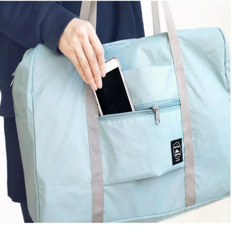 25 L Foldable Travel Duffel Bag with Trolley Sleeve