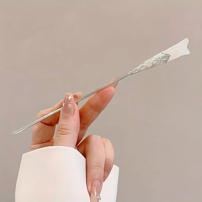 Elegant Chinese Style Hair Clip & Tassel Hair Stick — Traditional Floral Hairpin & Jewelry Accessory for Women