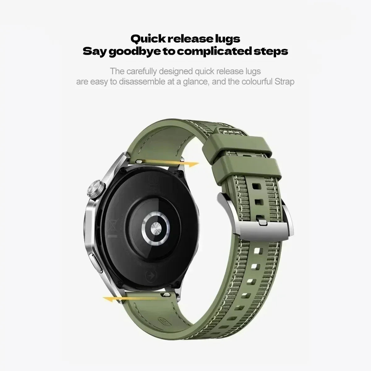 22mm Nylon Sport Watch Band — Compatible with Huawei & Samsung Galaxy Watch