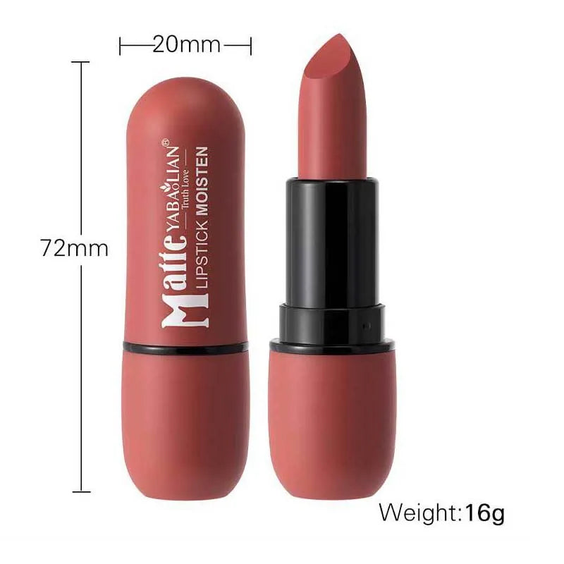 Velvet Matte Lipstick – Six Numbered Shades