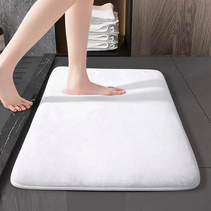 Absorbent Suede-Feel Bathroom Floor Mat – 6 Sizes
