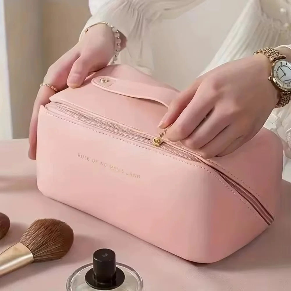 Pillow Makeup Bag — Luxury Travel Cosmetic Organizer for Women