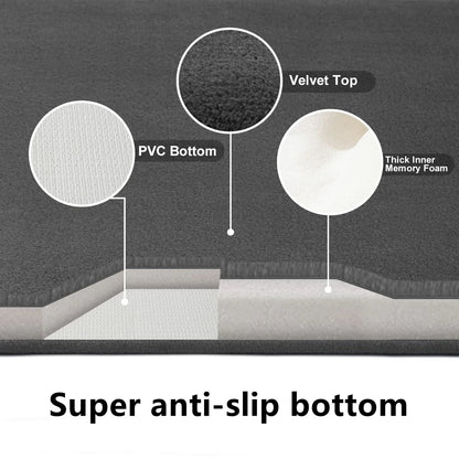 Absorbent Suede-Feel Bathroom Floor Mat – 6 Sizes