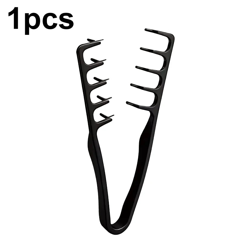 Volumizing Wide-Tooth Hair Styling Comb — Fluffy Texture Curling Tool for All Hair Types