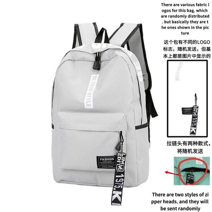 Korean Style Large Capacity Fashion Backpack — Trendy School & Travel Bag for Men & Women