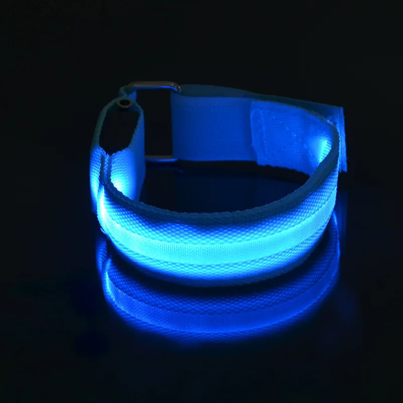 LED Safety Armband Light — USB Rechargeable Running & Cycling Wristband