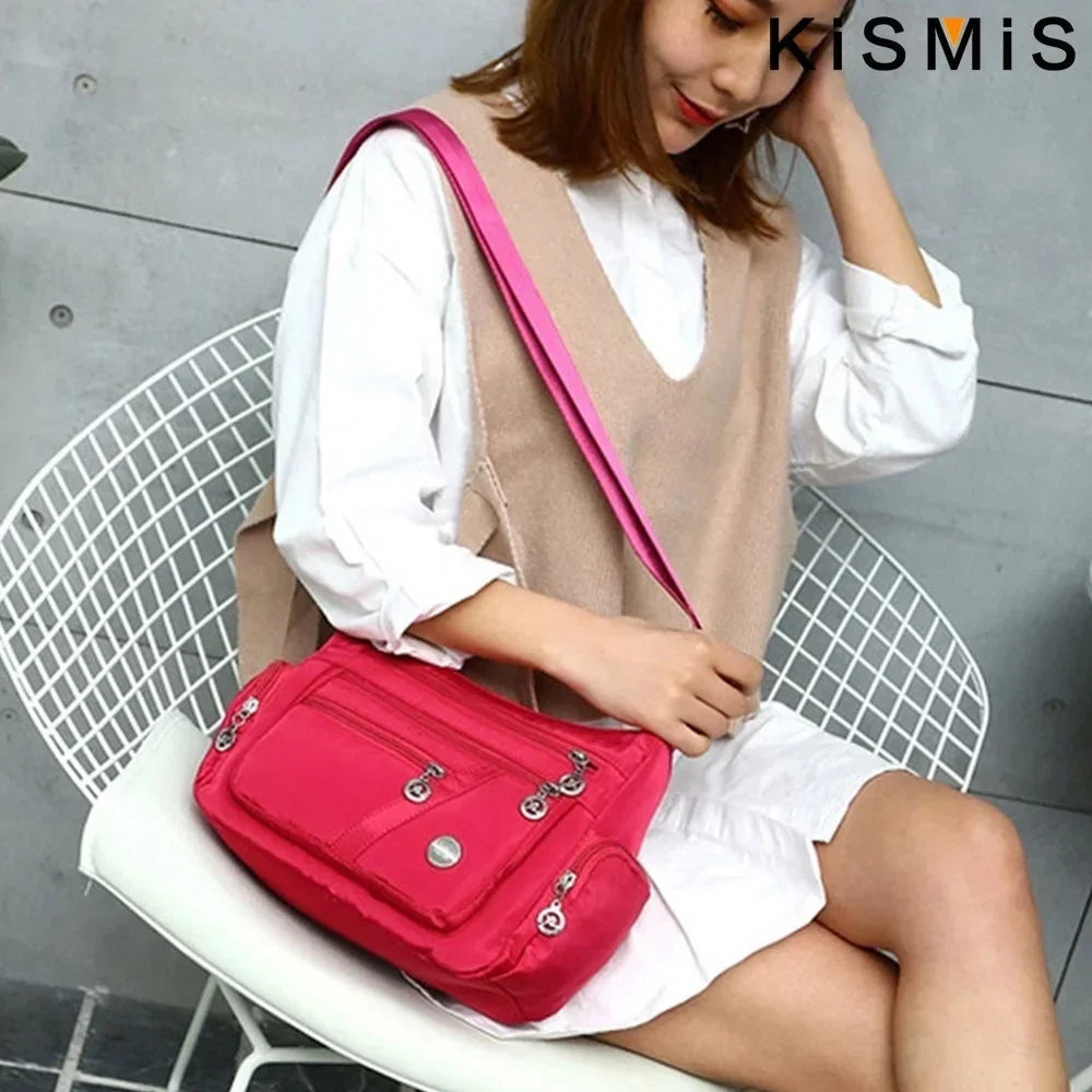 Women's Waterproof Crossbody Bag — Casual Oxford Shoulder & Messenger Bag