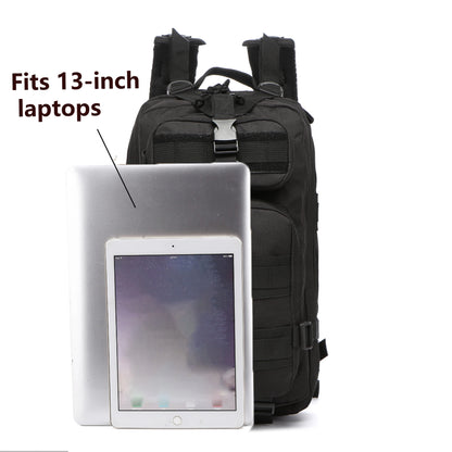 25L/50L Tactical Hiking Backpack — Waterproof Nylon Rucksack for Camping, Trekking, Fishing & Hunting