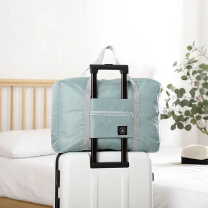 25 L Foldable Travel Duffel Bag with Trolley Sleeve