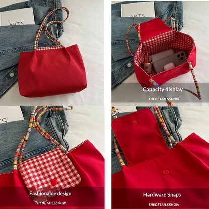 Casual Versatile Tote Bag — Large Capacity Commuting Shoulder & Underarm Bag for Women