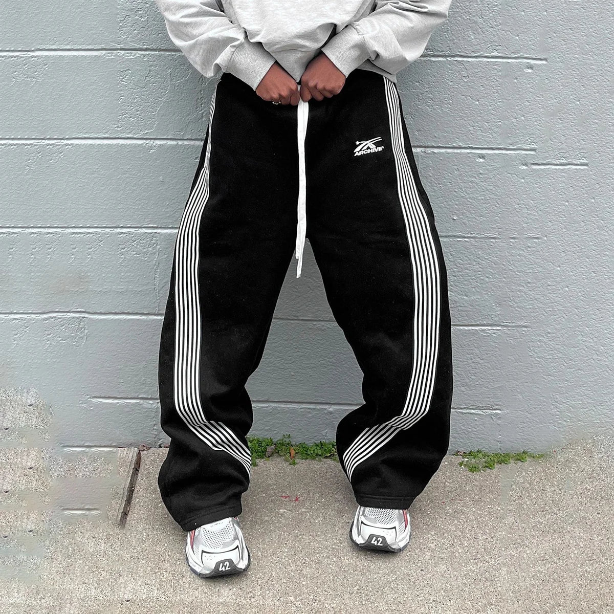 Camo Tactical Jogger Sweatpants — Y2K Embroidered Cargo Pants for Men & Women