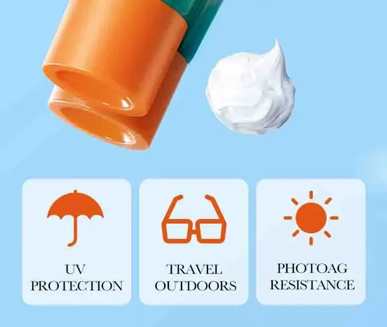 SPF50+ PA+++ Dual Tube Multi-Effect Facial Sunscreen — Brightening Solar Blocker