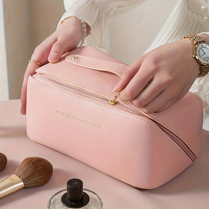 Luxury Makeup Organizer Bag — Zip Travel Cosmetic Case for Women