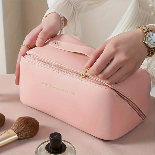 Luxury Makeup Organizer Bag — Zip Travel Cosmetic Case for Women