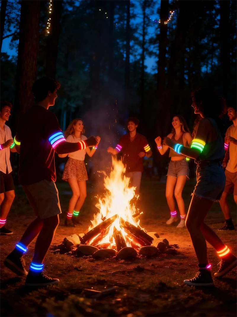 LED Safety Armband Light — USB Rechargeable Running & Cycling Wristband