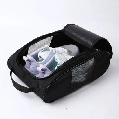 Portable Sports Shoe Bag — Breathable Oxford Carry Bag for Golf, Football & Tennis