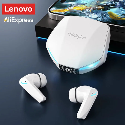 Lenovo XT53 Wireless Earbuds — Bluetooth 5.4, LED Display, Low Latency Gaming & Waterproof Design