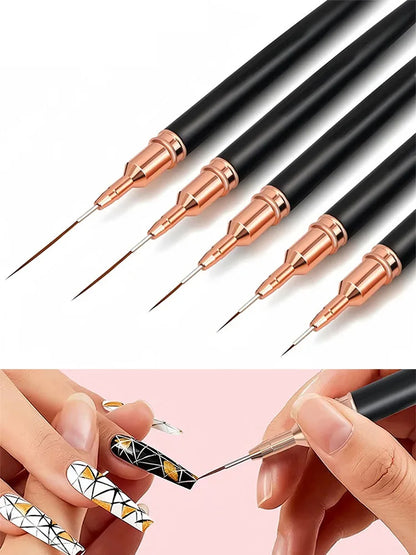 Nail Art Liner Brush Set – Four Colour Options