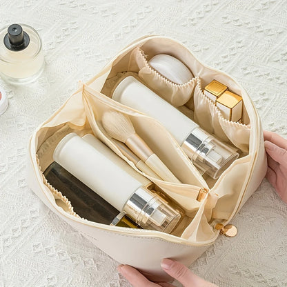 Luxury Makeup Organizer Bag — Zip Travel Cosmetic Case for Women
