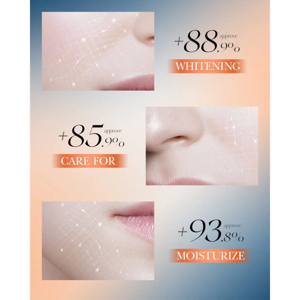 SADOER 5x Vitamin C 4-Piece Travel Skincare Kit — Whitening & Moisturizing Cleanser, Toner, Serum & Face Cream
