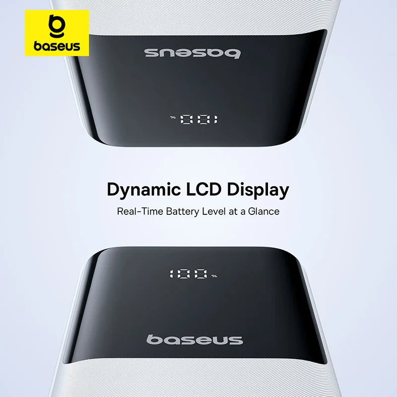 Baseus 20000mAh Power Bank — PD 22.5W Fast Charging External Battery for iPhone, Samsung, Xiaomi & iPad