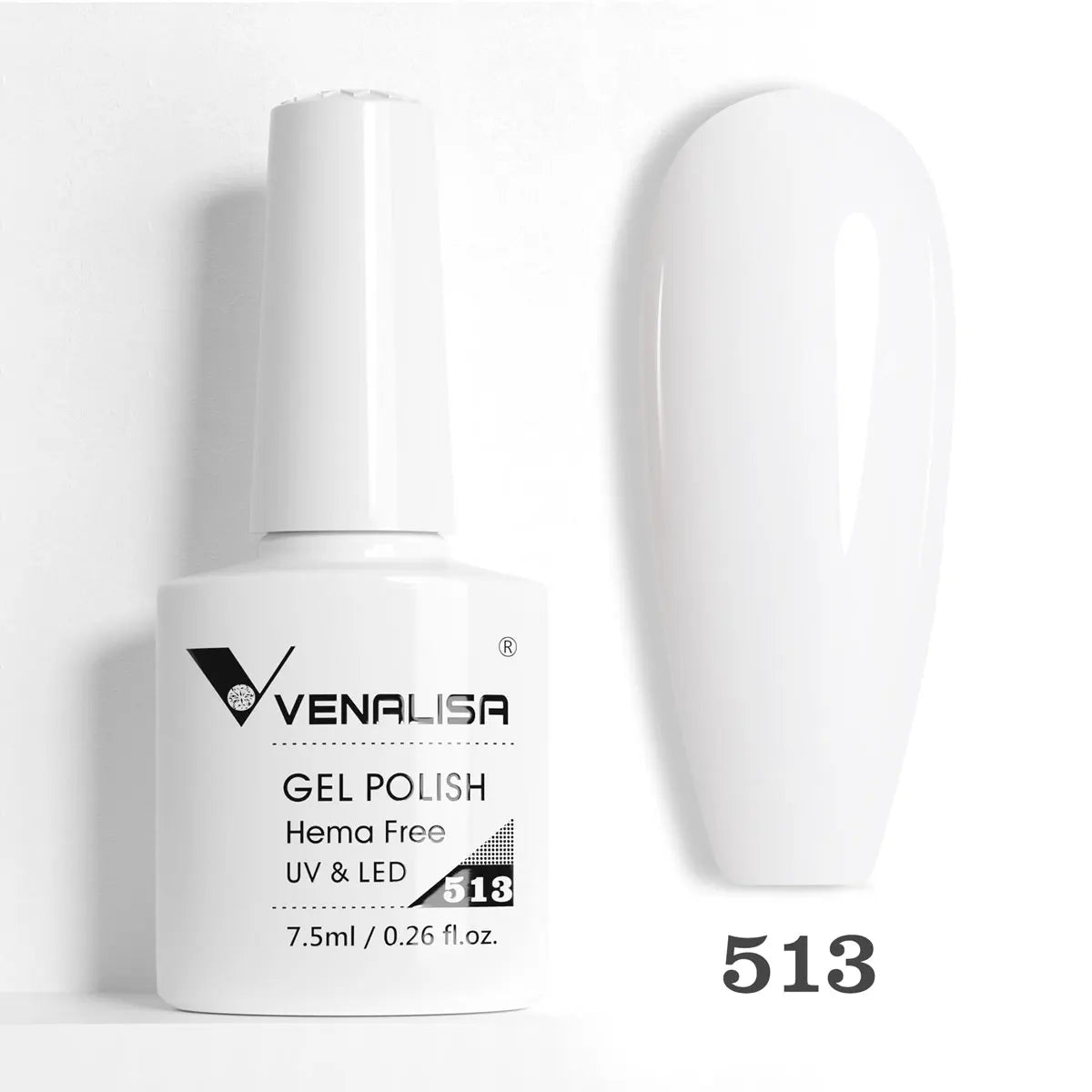 Venalisa HEMA-Free Glitter Gel Nail Polish — Full Coverage UV LED Soak-Off, Jelly Pink & Nude