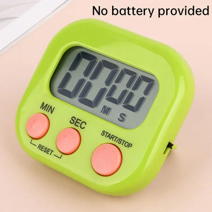 Magnetic LCD Digital Kitchen Timer — Countdown Cooking Timer & Alarm Clock for Home Kitchen