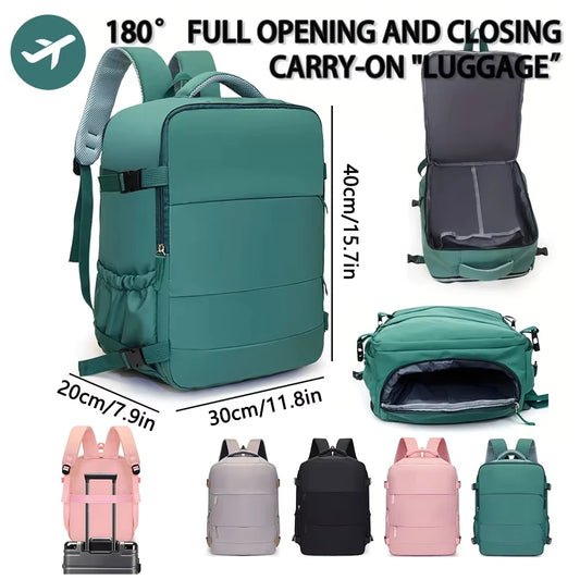 Travel Boarding Backpack — Easyjet & Wizz Air Approved, Large Capacity Lightweight Laptop Bag