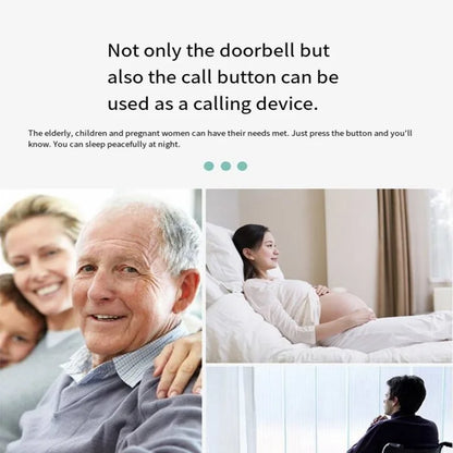 Smart Wireless Doorbell — 300M Long Range, 60 Melodies, US/EU/UK Plug for Home