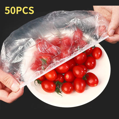 Elastic Bowl & Plate Food Covers – 50 or 100 Pack