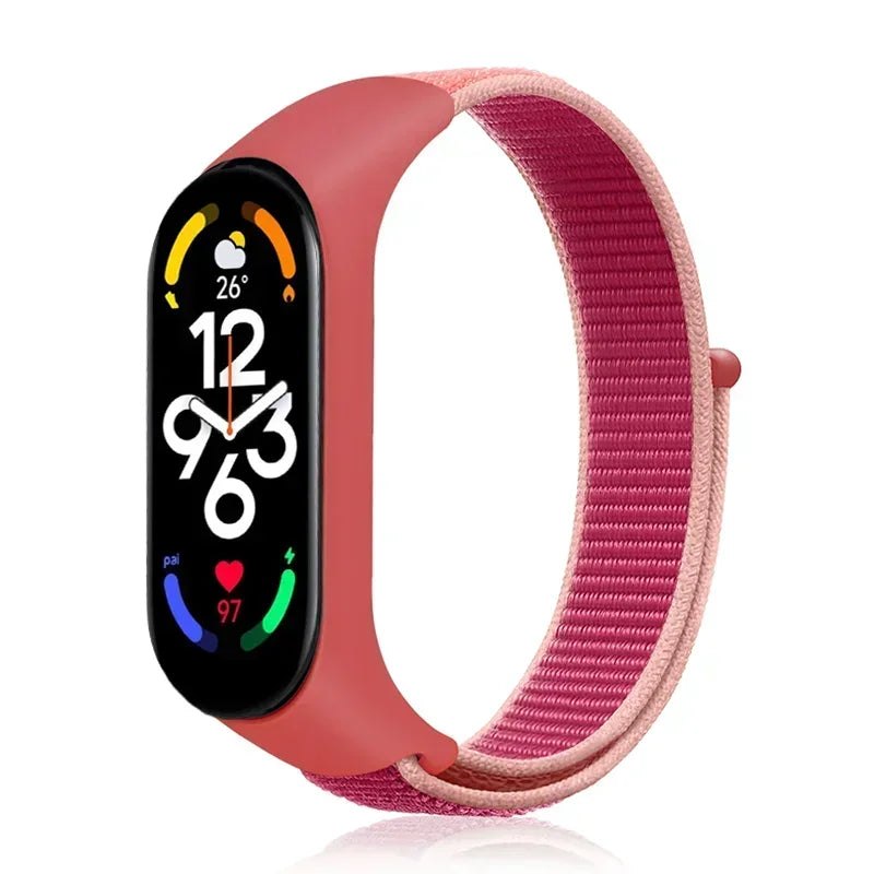 Nylon Sport Strap for Xiaomi Mi Band 3 4 5 6 7 — Soft Adjustable Replacement Wristband