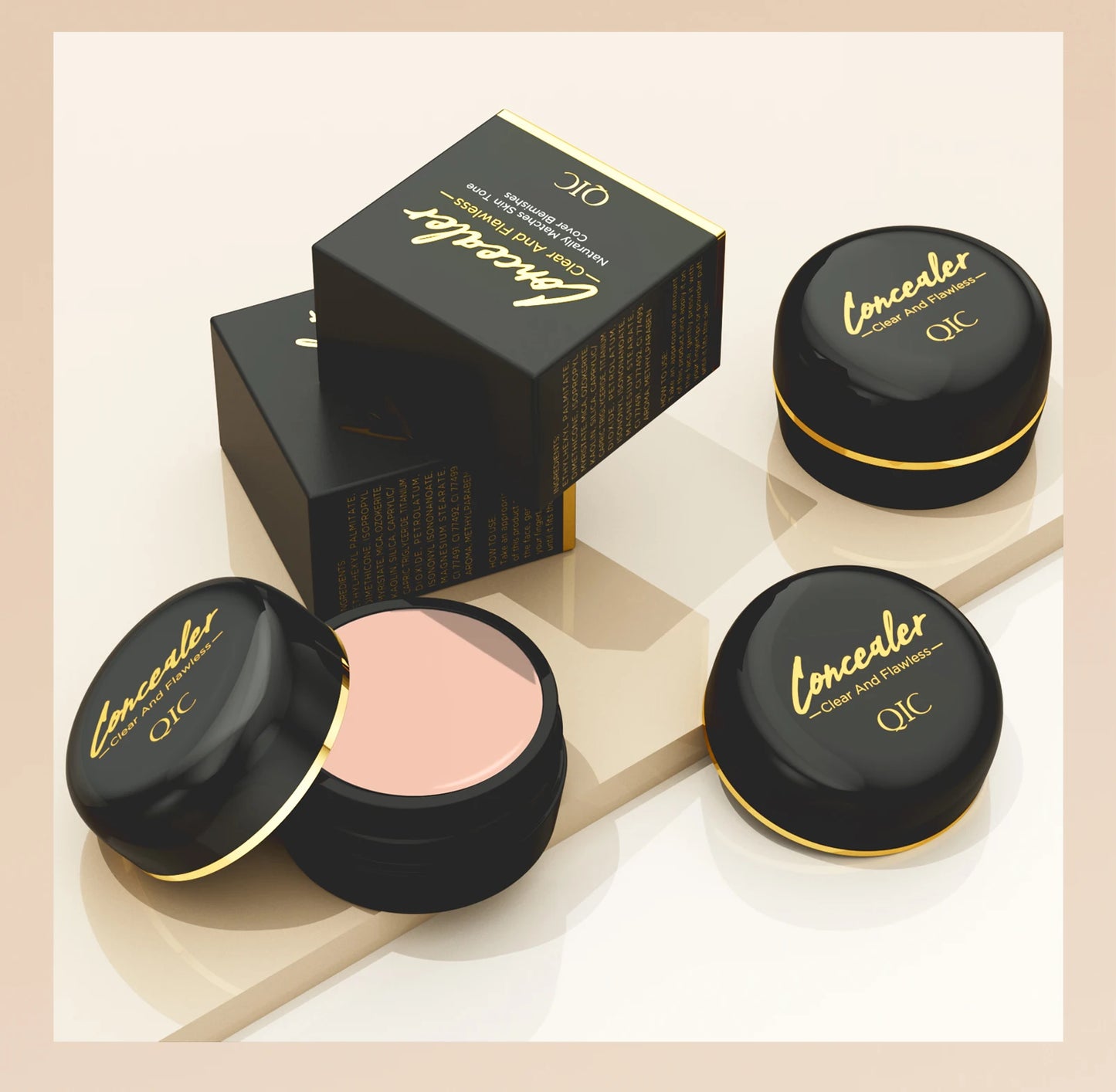 Waterproof Full Coverage Concealer — Covers Tattoos, Scars & Dark Spots