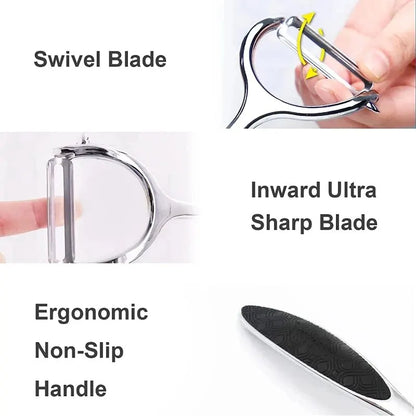 Stainless Steel Multi-Function Vegetable & Fruit Peeler — Carrot Grater & Kitchen Peeling Tool